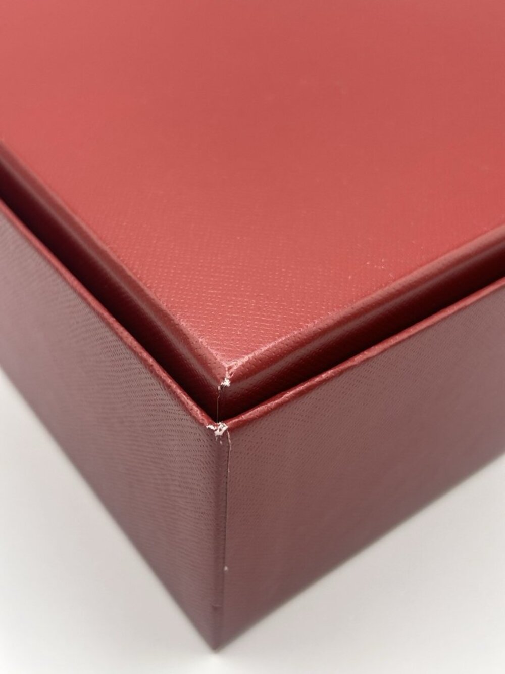 Cartier Red Gift Box EMPTY Storage Box Gold Logo 8.5”x8.5”x3" Designer Packaging - Picture 16 of 16